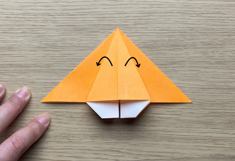 リボン付き！可愛いかぶとの折り方9