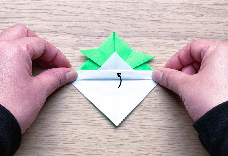 基本のかぶとの折り方11