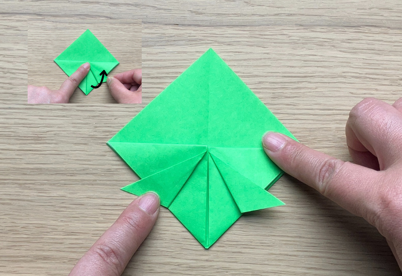 基本のかぶとの折り方8